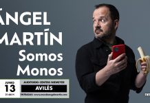 Ángel Martín presenta en el Centro Niemeyer su espectáculo más ácido: “Somos Monos”