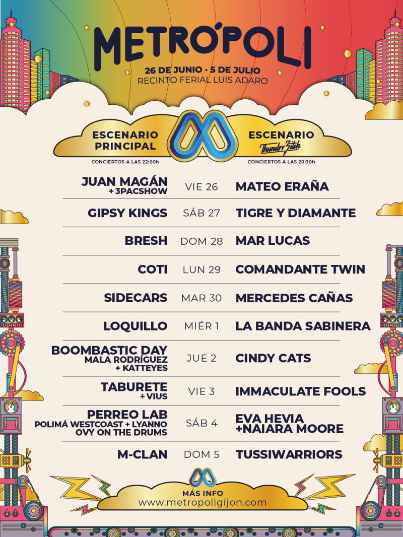 Cartel Horarios Metrópoli 2026