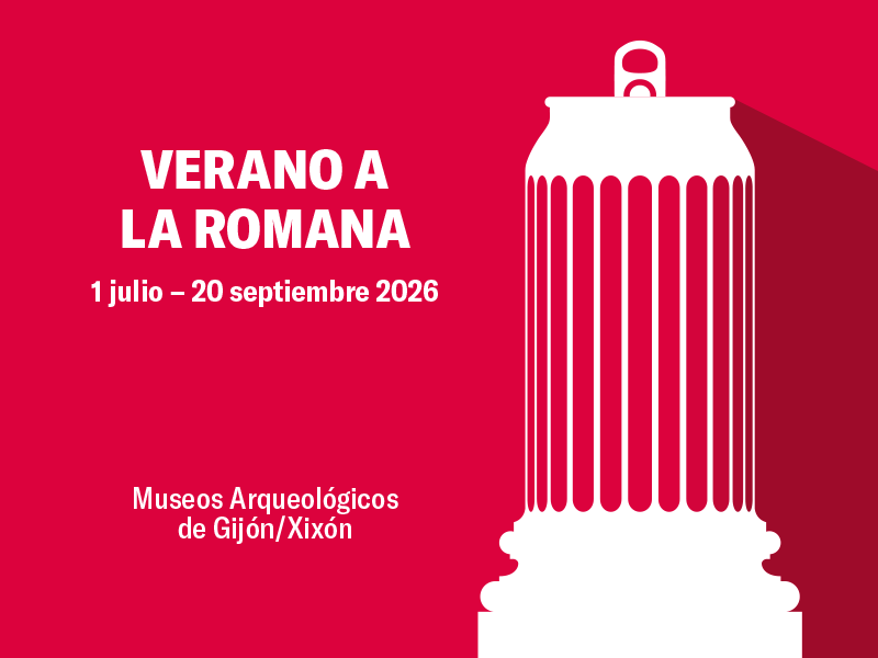 Actividades de Verano a la Romana en la Villa Romana de Veranes de Gijón con público visitando el yacimiento