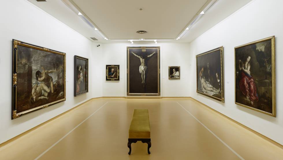 Interior del Museo de Bellas Artes de Asturias.